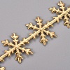 Snowflake Shape Lace Trim OCOR-WH0032-23A-1