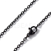 304 Stainless Steel Cable Chain Necklace for Men Women NJEW-K245-024E-2