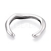 304 Stainless Steel Cuff Bangles for Women LS-BJEW-N038-01P-3