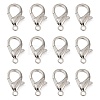 Zinc Alloy Lobster Claw Clasps PALLOY-D008-P-1