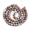 Baking Paint Glass Beads Strands DGLA-N003-10mm-B05-3
