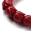 Synthetic Coral Flower Rose Beads Strands CORA-U001-01B-03-3