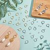 24 Pairs 2 Colors Brass Huggie Hoop Earring Findings DIY-CN0002-06-5