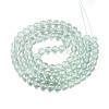 Baking Paint Transparent Glass Beads Strands DGLA-N006-8mm-08-2