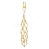 304 Stainless Steel Pouch Empty Stone Holder Pendant Decoration SA-CJC5C8-G-1