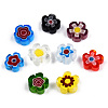Handmade Millefiori Glass Bead Strands LAMP-N029-017C-08-4