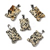 Natural Dalmatian Jasper Pendants G-B127-09P-08-2