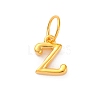 925 Sterling Silver Letter Charms with Jump Rings STER-R008-01G-Z-1