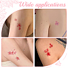 Flower Pattern Removable Temporary Water Proof Tattoos Paper Stickers AJEW-WH0413-03B-7
