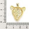 Brass Micro Pave Cubic Zirconia Pendants KK-K354-13C-G-3