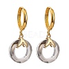 Brass Huggie Hoop Earring EJEW-JE04263-01-1