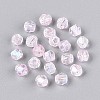 Transparent Spray Painted Glass Beads EGLA-N018-4mm-11-2