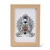 Yoga Gemstone Chakra Picture Frame Stand DJEW-F021-05B-1