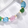 Cat Eye Beaded Bracelets for Women G-P563-07P-21-2