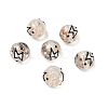 Luminous Handmade Enamel Gold Sand Glass Beads Strands LAMP-U004-08H-2