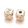Brass Micro Pave Cubic Zirconia Beads KK-K238-16G-Z-2