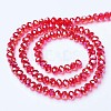 Electroplate Glass Beads Strands X-EGLA-A034-T4mm-B06-2