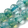 Baking Paint Glass Bead Strands GLAA-G116-02F-1