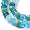 Glass Beads Strands GLAA-E036-09G-4