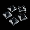 Transparent Glass Square Cabochons X-GGLA-A001-25mm-6