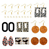 DIY Geometric Acrylic Dangle Earrings Making Kit DIY-TA0009-28-1