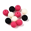 Rubberized Style Imitated Silicone Acrylic Beads MACR-T048-01C-03-1