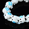 Handmade Bumpy Lampwork Beads Strands LAMP-Q031-015-3