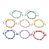 8Pcs Natural Freshwater Shell Braided Bead Bracelets BJEW-MZ00235-2