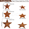 40Pcs 3 Styles Star Rust Iron Big Pendants IFIN-GF0001-13C-2