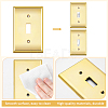 ABS Plastic Receptacle Outlet Wall Plate AJEW-WH0410-464B-01-3