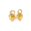 Brass Micro Pave Cubic Zirconia Charms KK-P192-08-G13-1