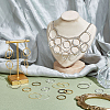 160pcs 8 colors Tibetan Style Brass Linking Rings FIND-GA0005-14-4