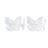 Electroplate Transparent Glass Beads EGLA-N057-03A-4