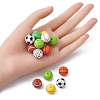 Ball Style Food Grade Eco-Friendly Silicone Focal Beads SIL-YW0001-10-4