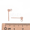 925 Sterling Silver Ear Stud Findings STER-K167-042B-RG-3