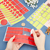 2 Sheet 2 Color Waterproof Plastic Reflective Sticker DIY-GF0004-87-3