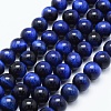 Natural Tiger Eye Beads Strands G-F561-10mm-B02-1