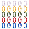 5Pcs 5 Colors Baking Paint Alloy Screw Locking Carabiners FIND-FI0001-12-1