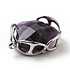 Natural Amethyst Pendants G-D473-10P-3