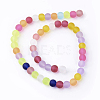 Frosted Glass Beads Strands FGLA-MSMC001-05-2