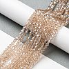Transparent Electroplate Glass Beads Strands EGLA-A039-T3mm-A12-4