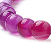 Natural Striped Agate/Banded Agate Beads Strands G-S259-04G-6mm-3