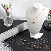 SUNNYCLUE 12Pcs 2 Colors 304 Stainless Steel Satellite Chain Necklaces Set NJEW-SC0001-17-4