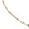 Ion Plating(IP) Adjustable 304 Stainless Steel Dapped Chain Necklaces NJEW-K270-02G-3