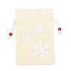 Christmas Theme Cotton Fabric Cloth Bag ABAG-H104-A05-2