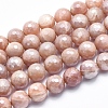 Electroplate Natural Sunstone Beads Strands G-K256-17-10mm-1