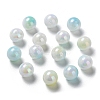 Two Tone Opaque Acrylic Beads SACR-P024-01B-W08-1