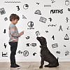 Translucent PVC Self Adhesive Wall Stickers STIC-WH0015-005-1