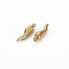 Ion Plating(IP) 304 304 Stainless Steel Charms STAS-N097-105LG-NR-2