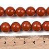 Grade A Natural Red Jasper Bead Strands G-P075-36-10mm-4